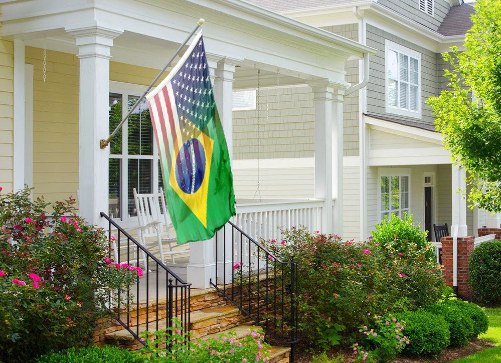 Brazilian American Hybrid Flag