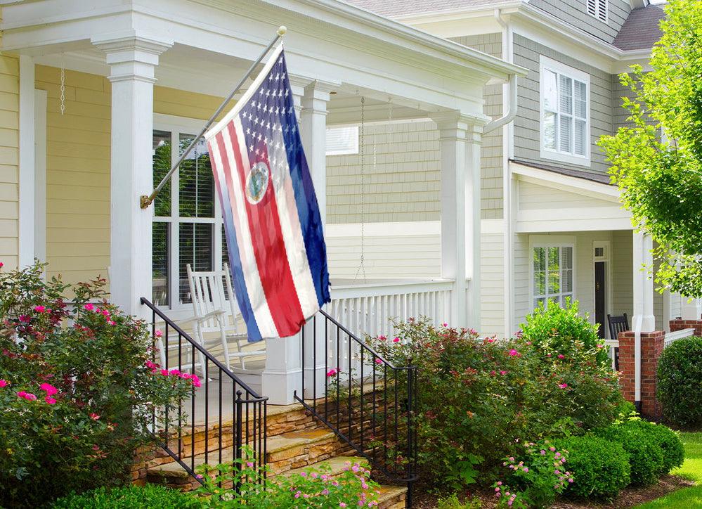 Costa Rican American Hybrid Flag