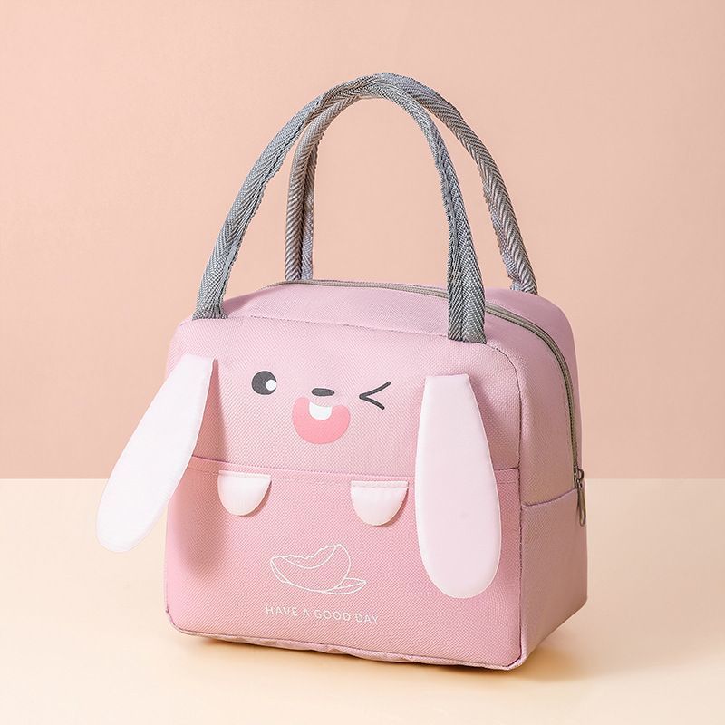 Portable Insulated Thermal Picnic Food Lunch Bag Box Cartoon Tote Food Fresh Cooler Bags Pouch