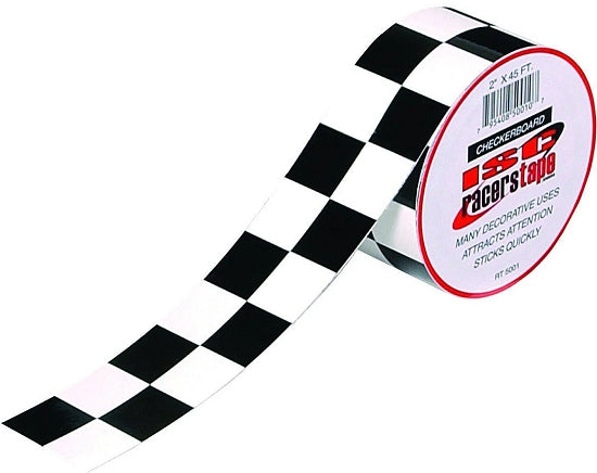 2x45 Checkered Tape for Stylish Kart Bodywork Accents