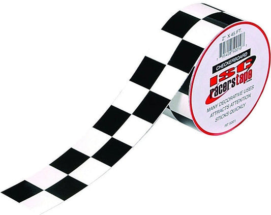 2x45 Checkered Tape for Stylish Kart Bodywork Accents