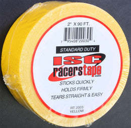 Vibrant 2x90 Yellow Racer's Tape for Kart Visibility and Protection