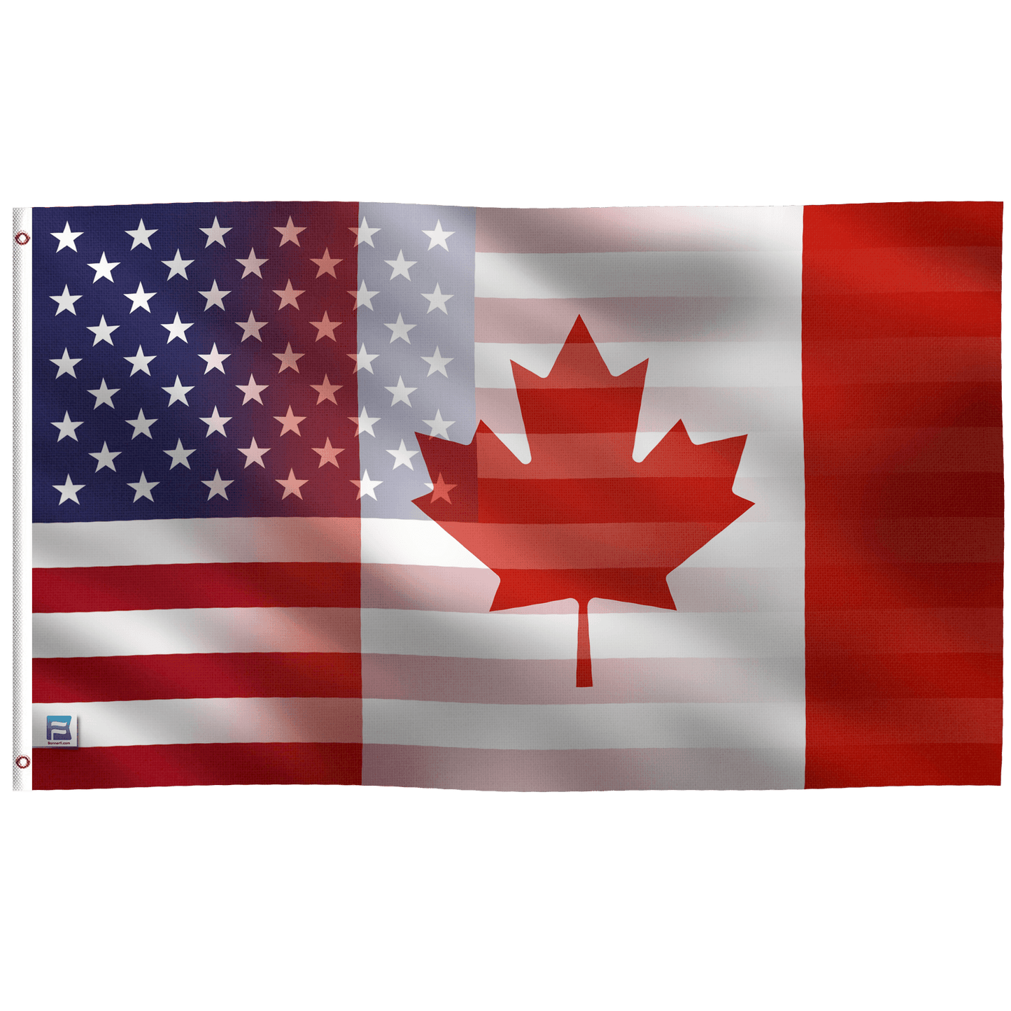 Canadian American Hybrid Flag
