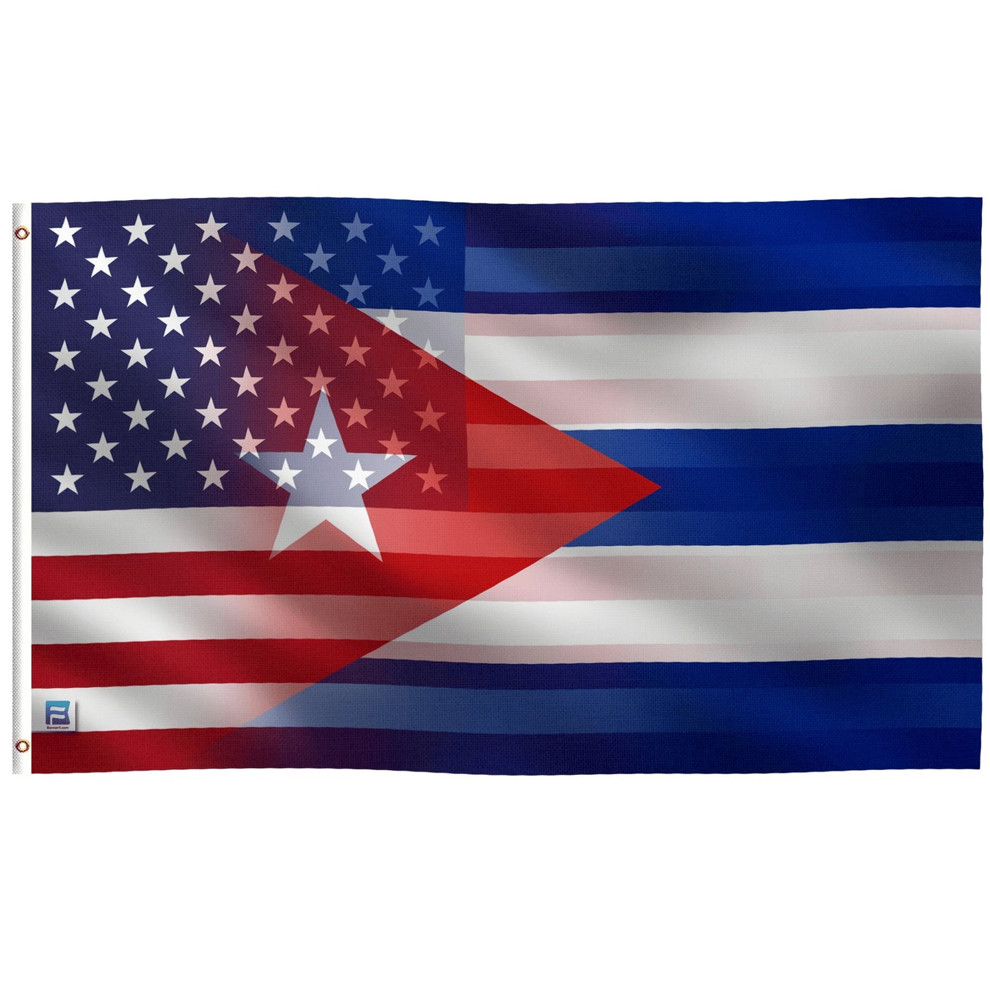Cuban American Hybrid Flag