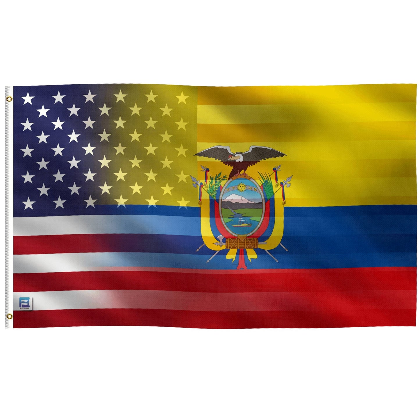 Ecuadorian American Hybrid Flag