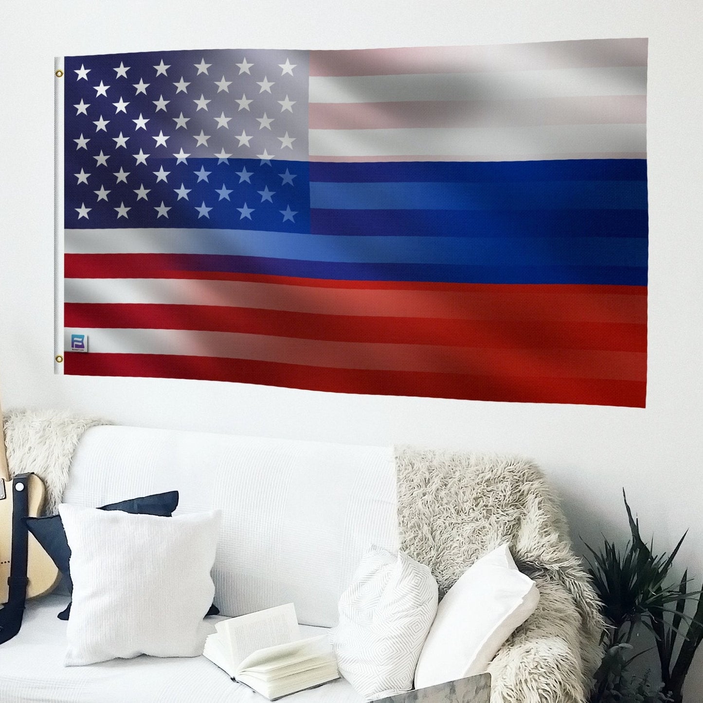 Russian American Hybrid Flag
