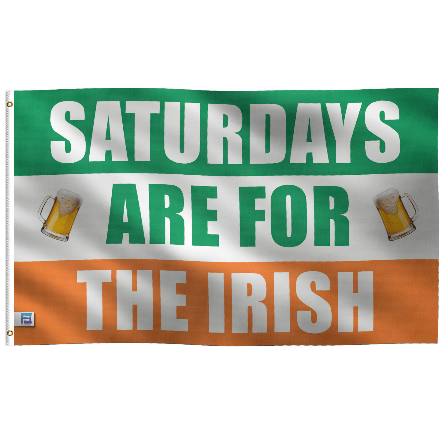 Saturdays Are For the Irish (Orange & Green) Flag