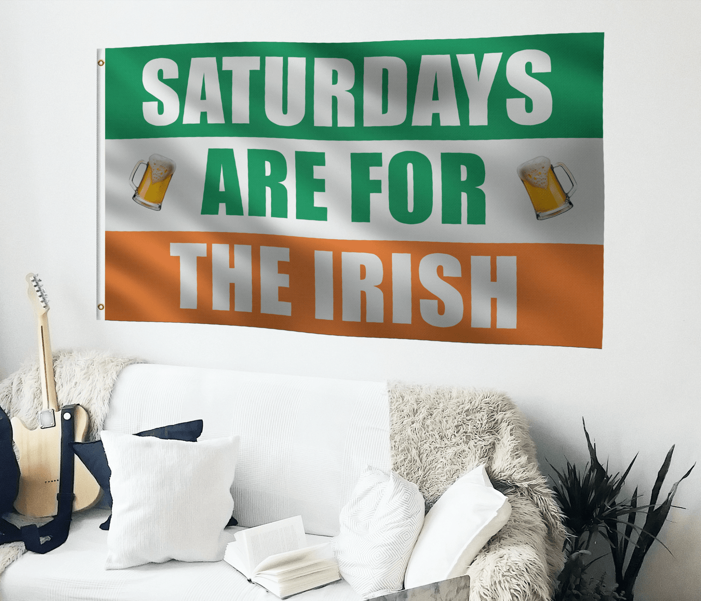 Saturdays Are For the Irish (Orange & Green) Flag