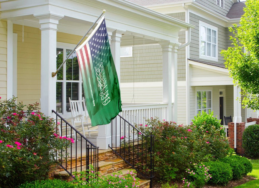 Saudi Arabian American Hybrid Flag