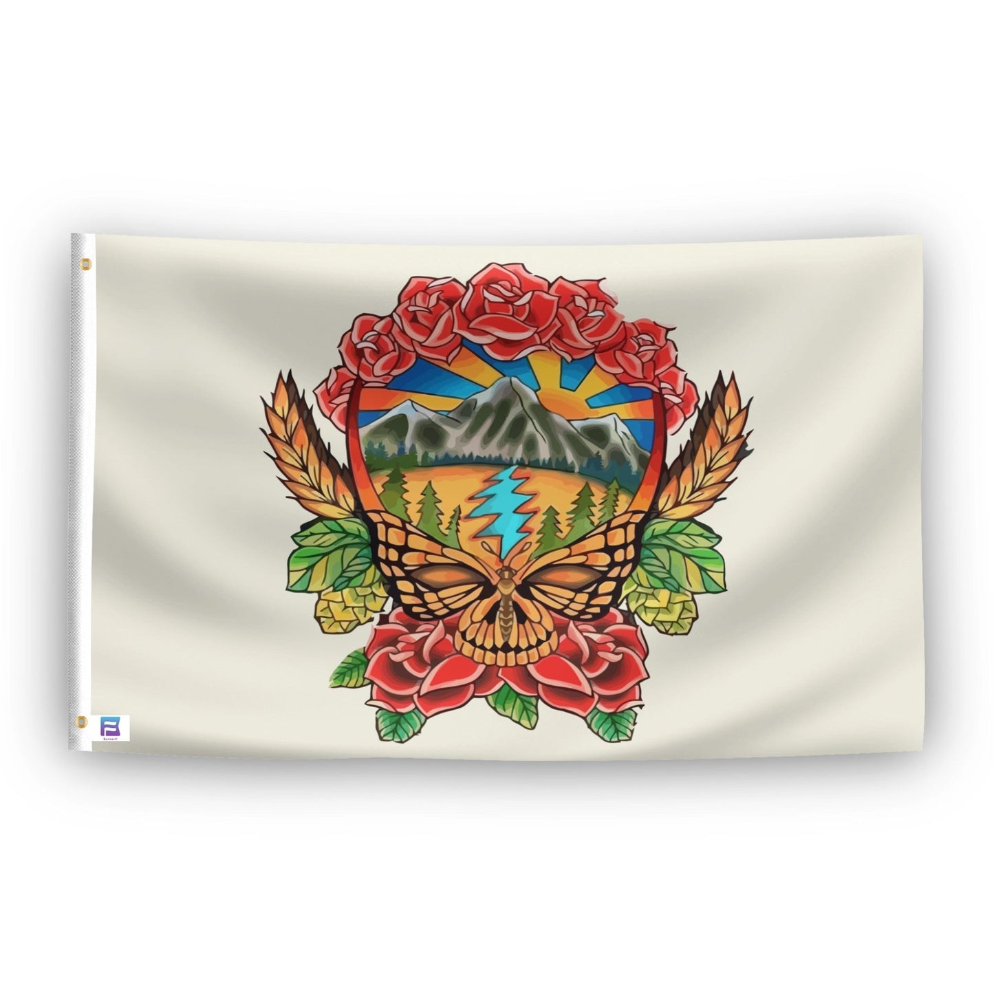 Scenic Grateful Dead Flag