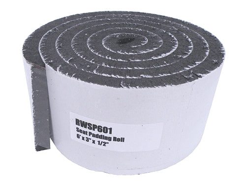 Adhesive Seat Padding Roll 1/2 Inch Thick 3 Inch Wide 6 Feet Long