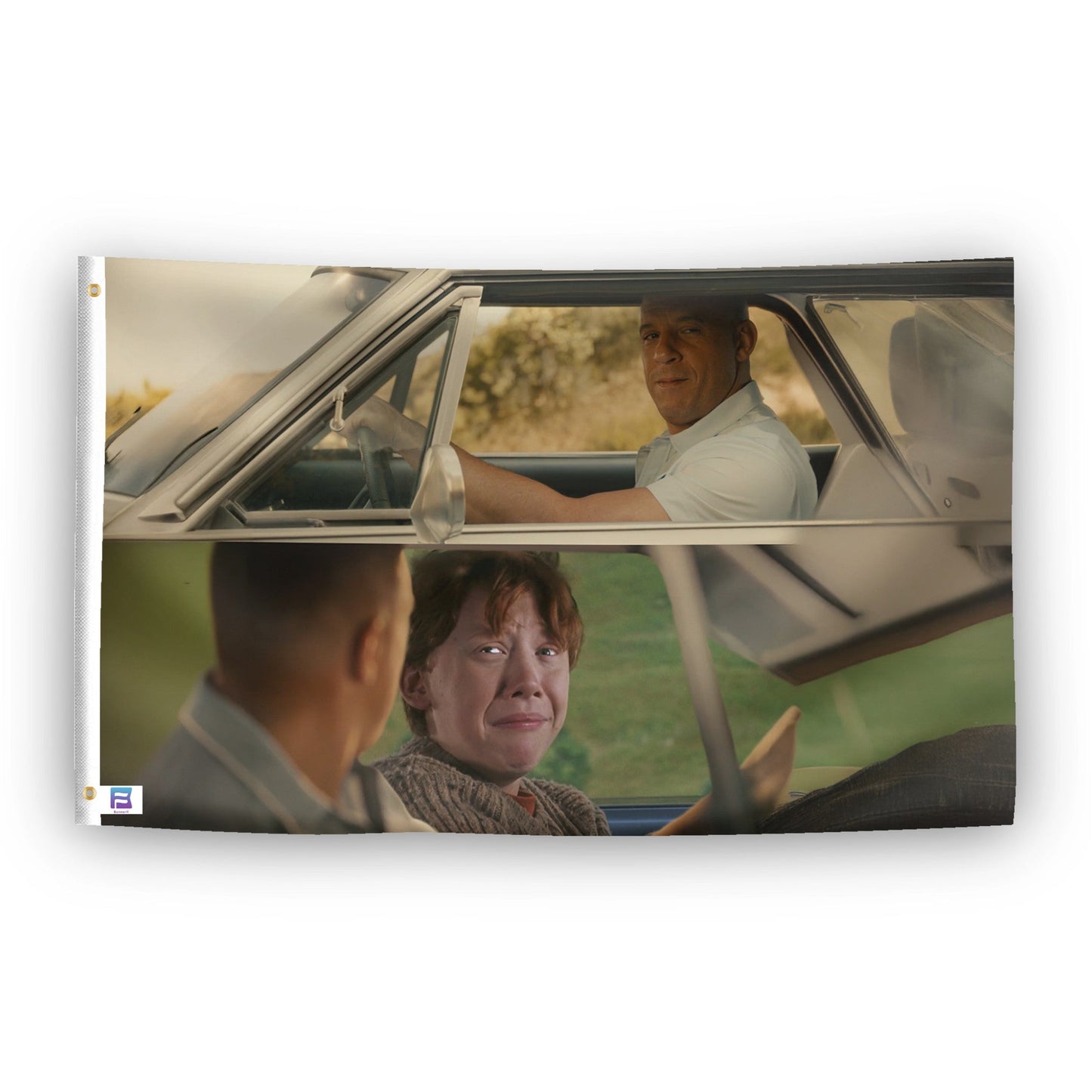 See You Again Drive Scene Meme Flag