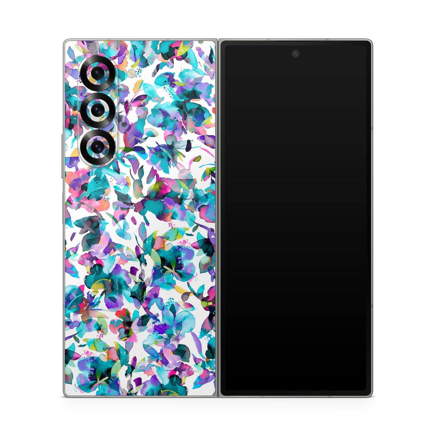 Aquatic Flowers - Samsung Galaxy Z Fold6 Skin
