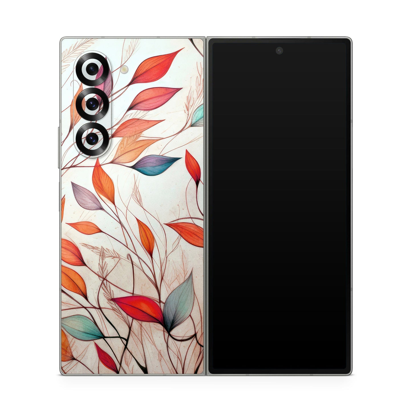 Leaf Sketches - Samsung Galaxy Z Fold6 Skin