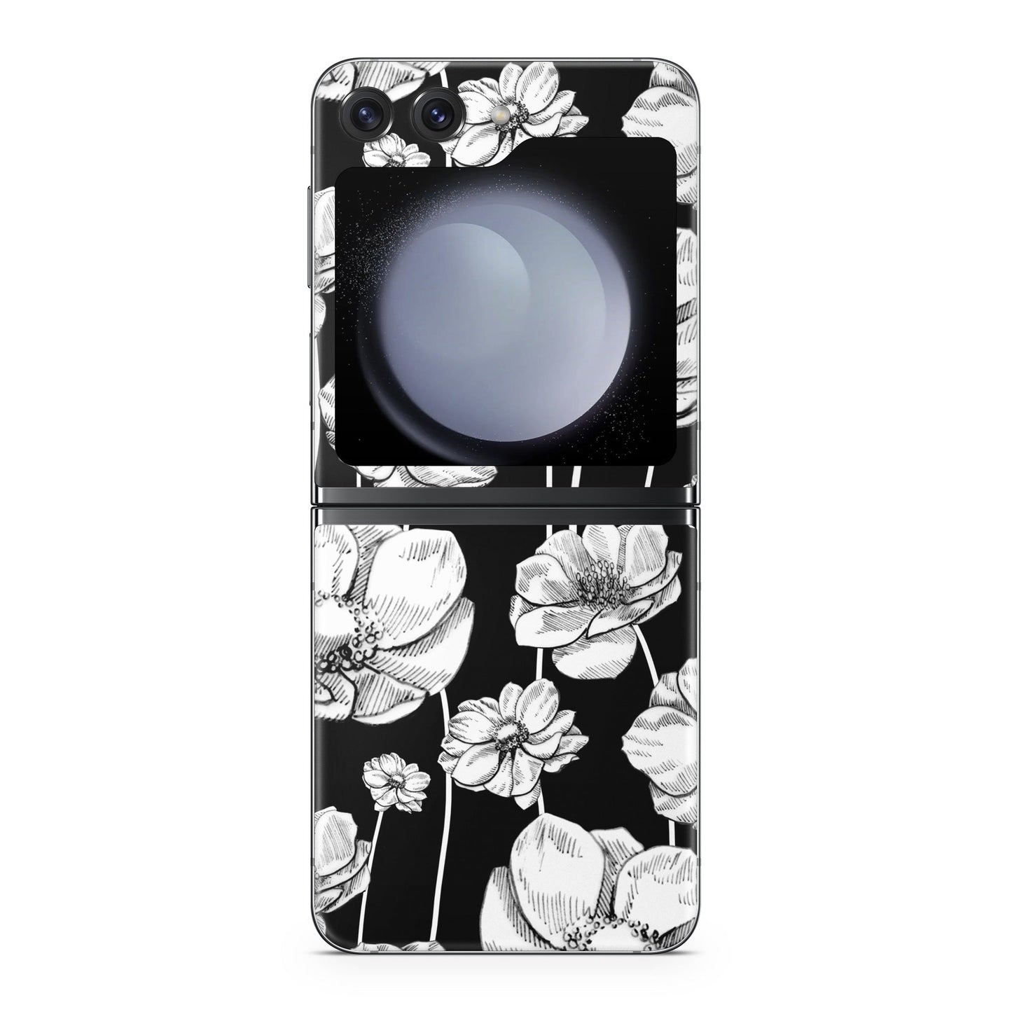Striped Blooms - Samsung Galaxy Z Flip5 Skin