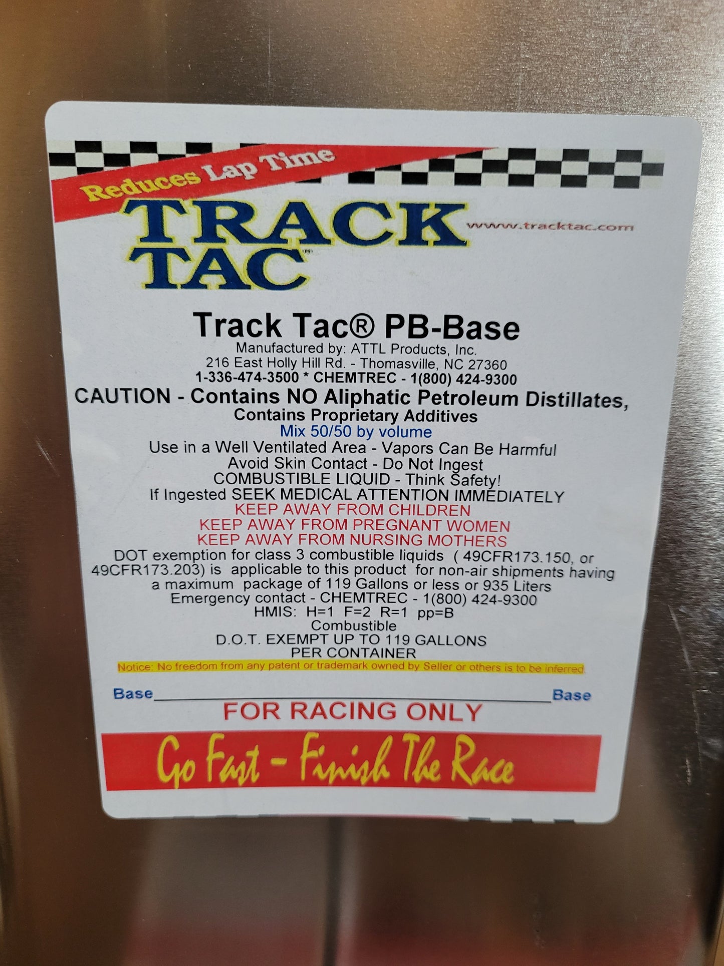 PB Base Gallon Tire Prep Foundation for Kart Racing Treatments