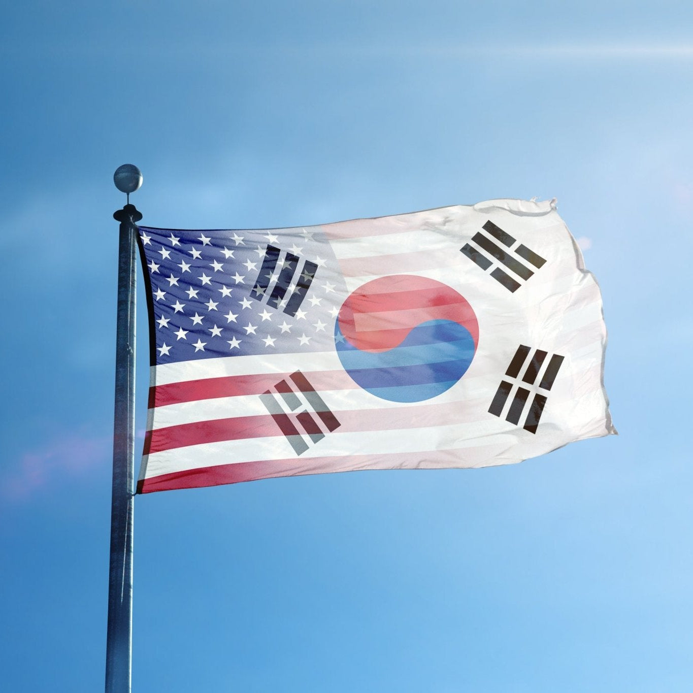 Korean American Hybrid Flag