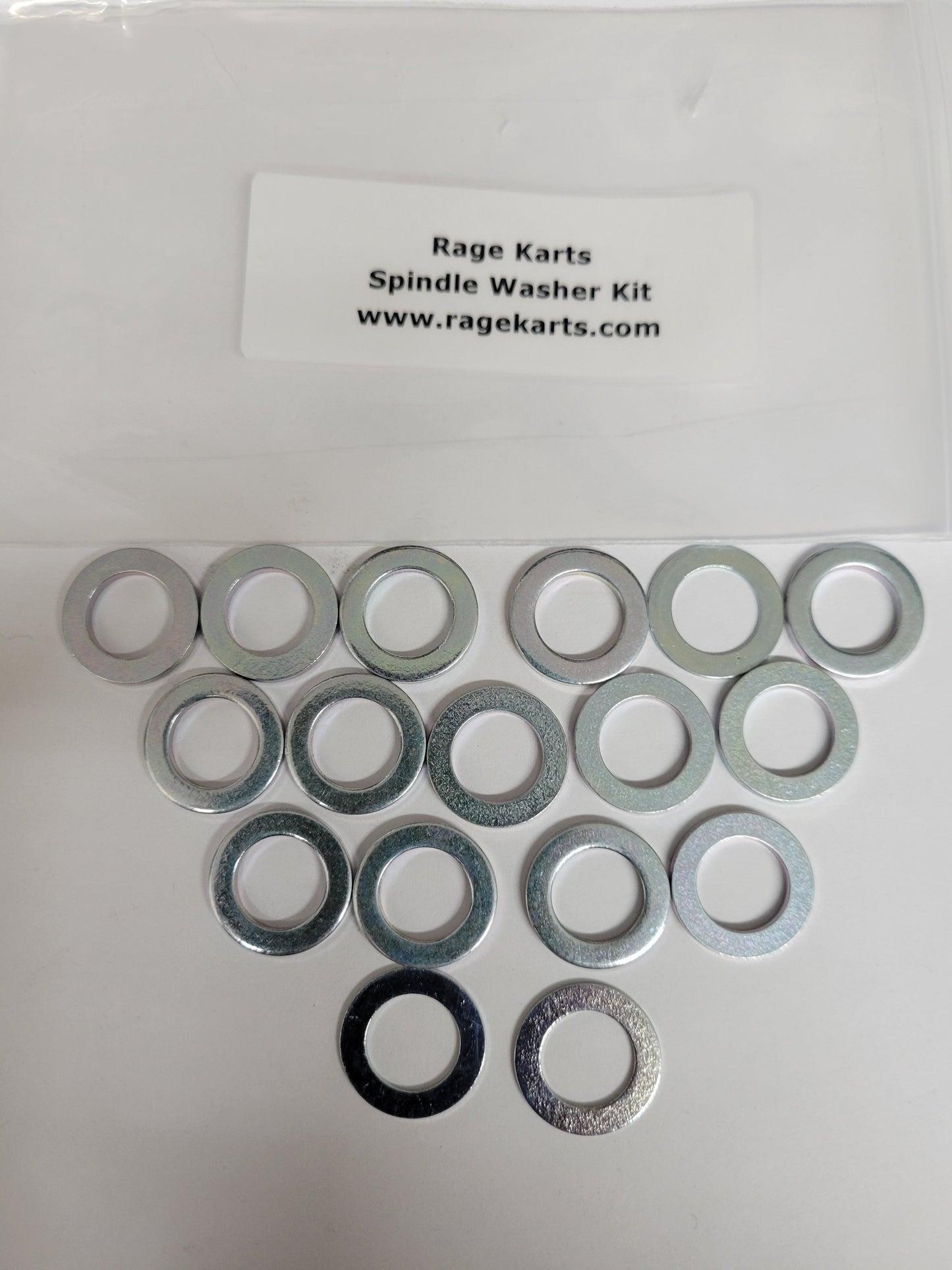 Rage 7/16" Spindle Washer Kit for One Side Kart Setup