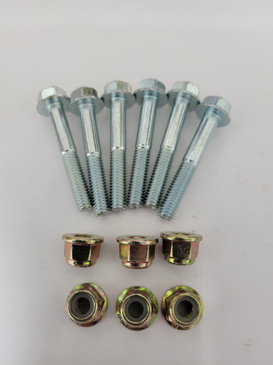 M6 x 40mm Sprocket Guide Bolt Kit 6 Pieces with Lock Nuts VKM6BK