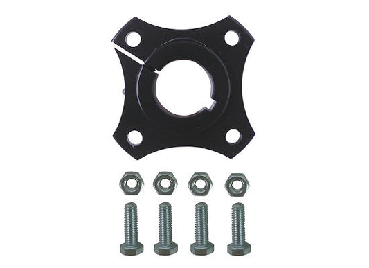 Black Lightweight 1 1/4-Inch Billet Brake Hub with Bolt Kit