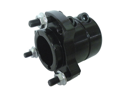 Extended 1 1/4" Black Rear Wheel Hub with Keyway for Offset Karts