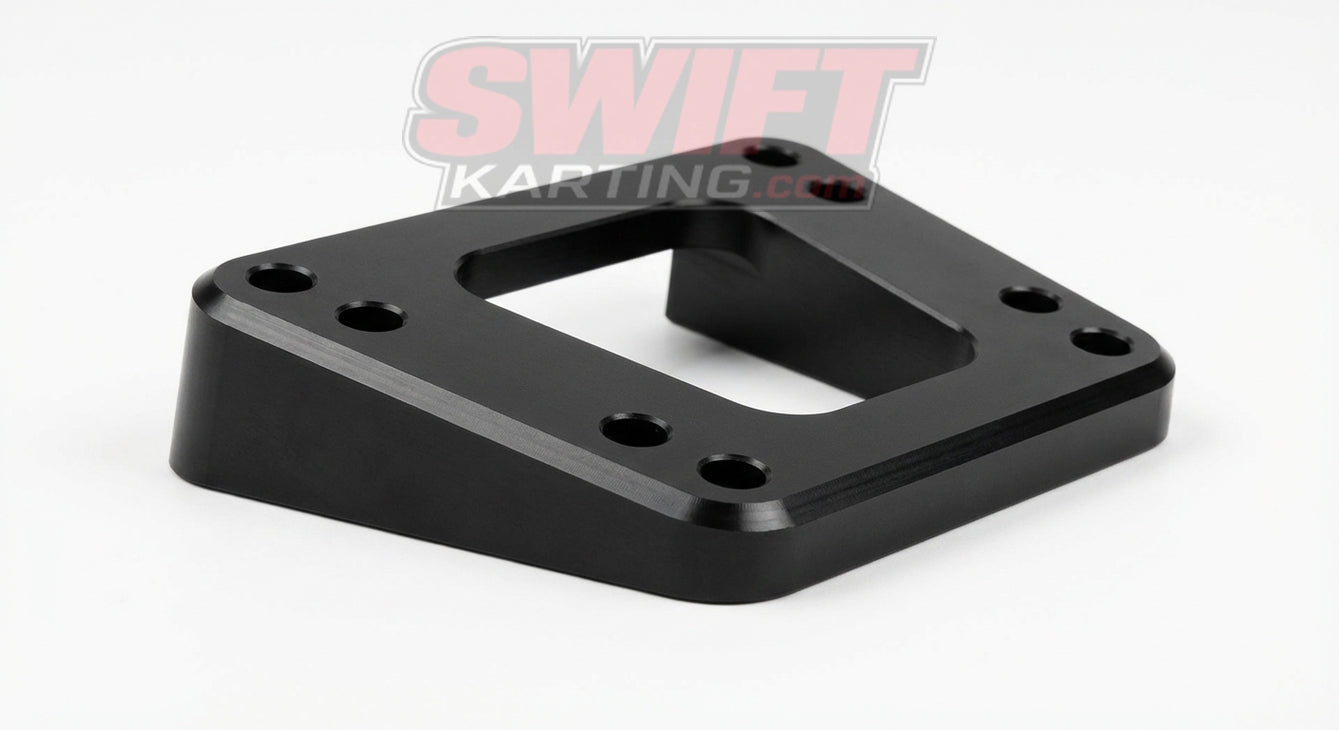 Kart Master KMSW10 10 Degree Angled Steering Wedge Kit - Black Anodized Aluminum - Universal Fit