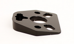 Kart Master KMSW10 10 Degree Angled Steering Wedge Kit - Black Anodized Aluminum - Universal Fit
