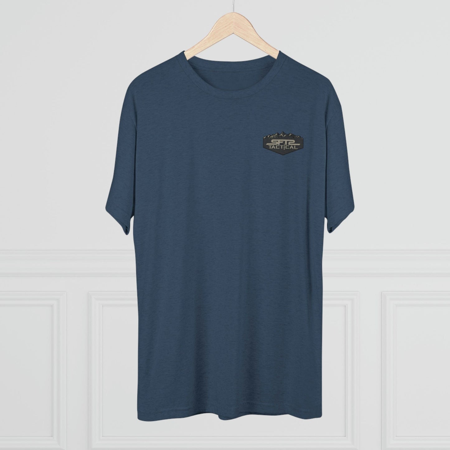 Camo Logo Mountain - Tri-Blend Crew Tee