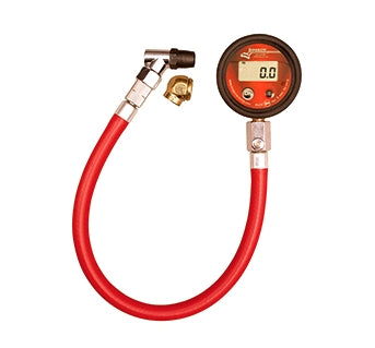 Advanced 0-60 PSI Digital Air Gauge with Dual Chucks for Kart Versatility