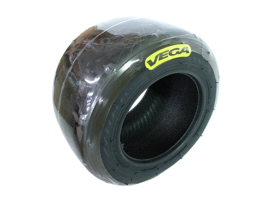Vega MCS Yellow Tire 450x6 3mm - Balanced Tread for Indoor Kart Road Racing
