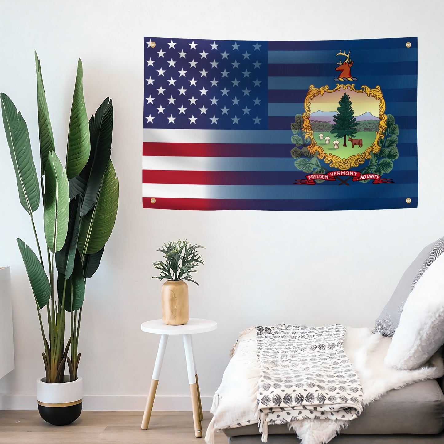 Vermont & American Flag Blend