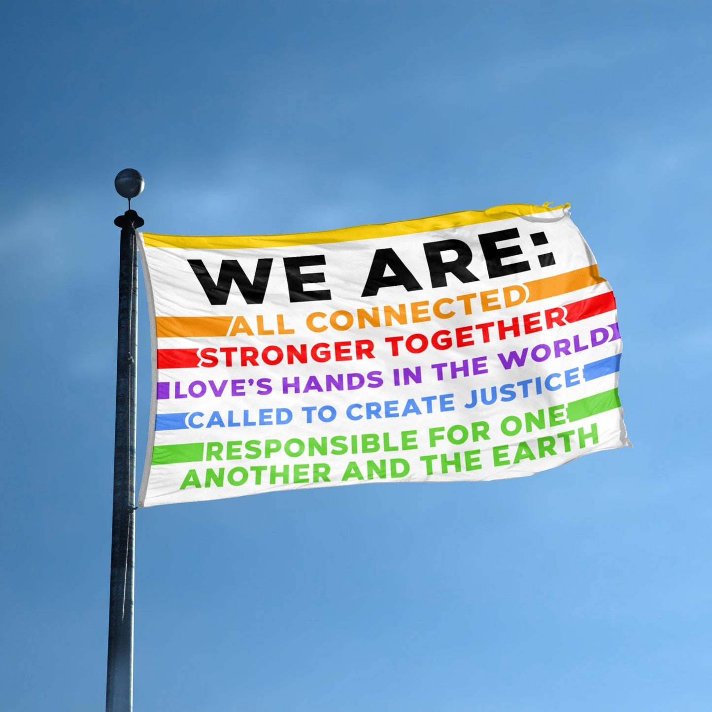 "WE ARE" Unity Flag