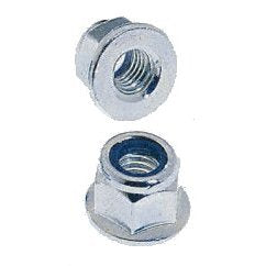 Metric Flanged Nylock Nut for Secure Kart Wheel Retention