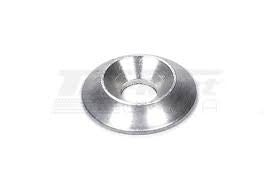 Silver Aluminum Conical Seat Washer for Precision Kart Setup