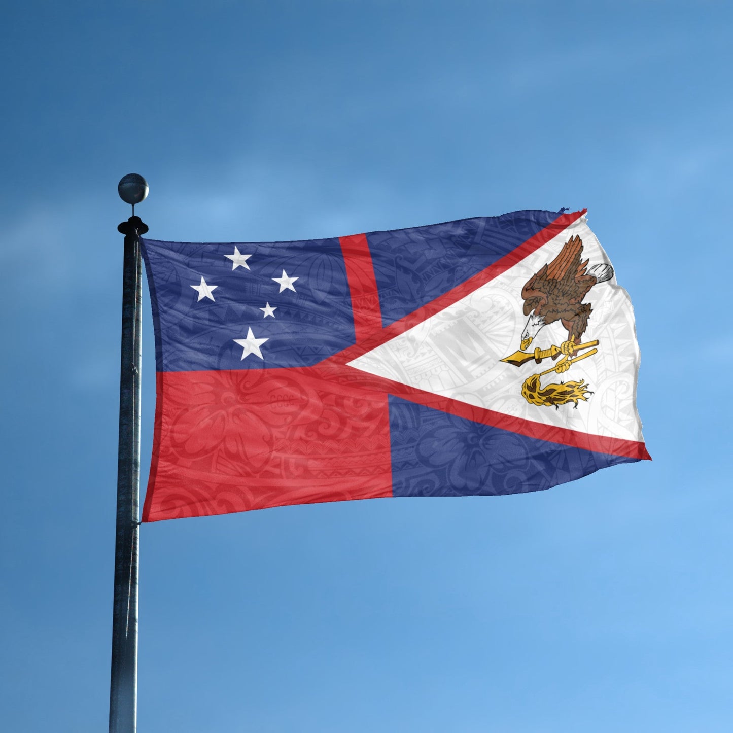 Western & American Samoa Hybrid Flag