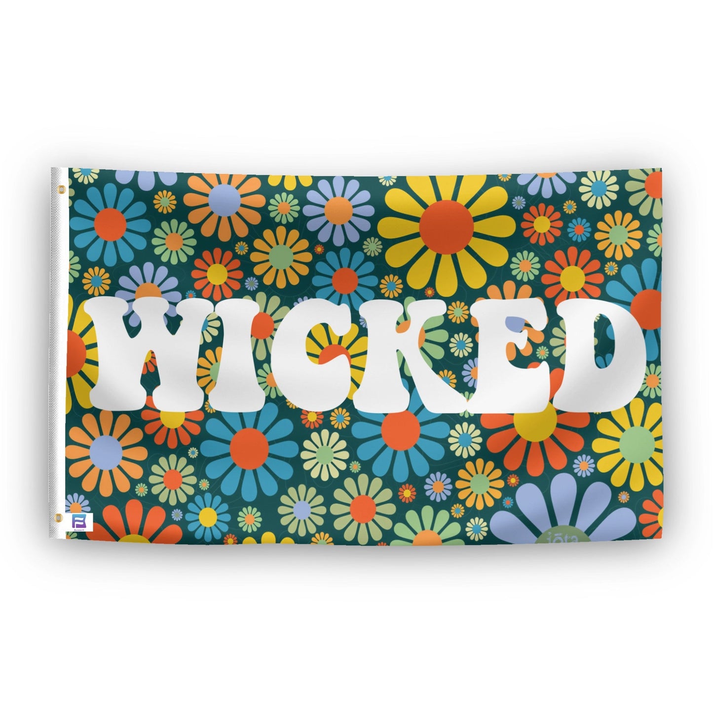 Wicked Floral Flag